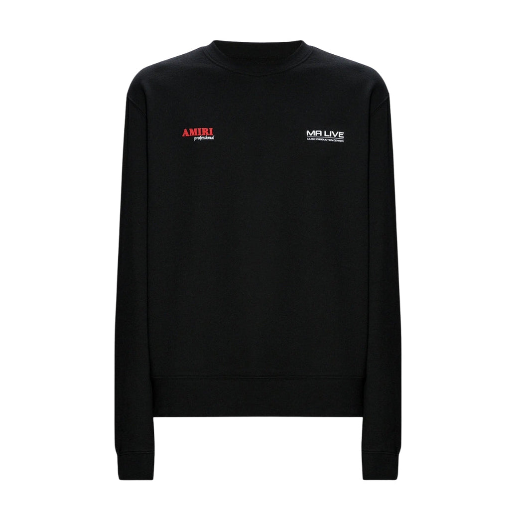 Amiri Drum Machine Black Crewneck Jumper S