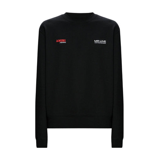 Amiri Drum Machine Black Crewneck Jumper S