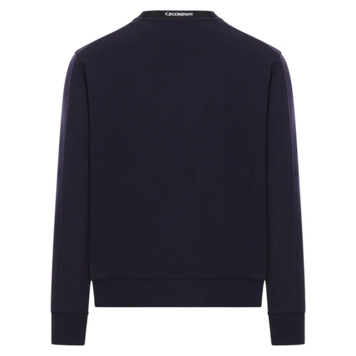 C.P. Company Diagonal Raised Fleece Lens Navy Sweatshirt