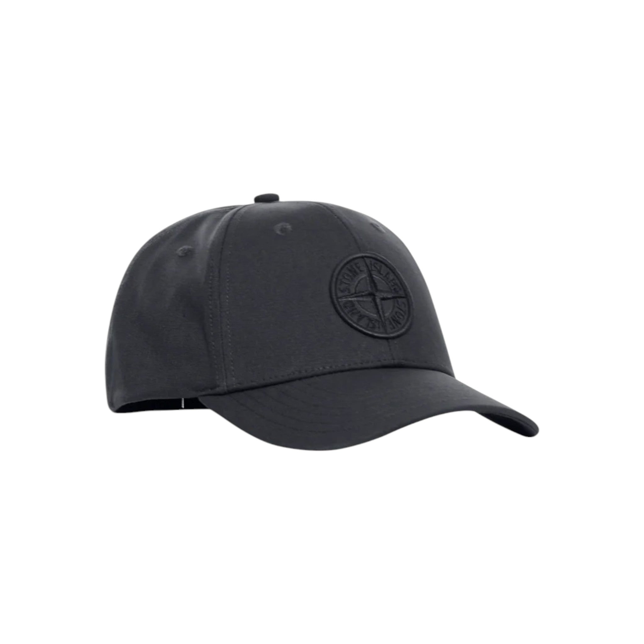 Stone Island Compass Logo Black Baseball Cap