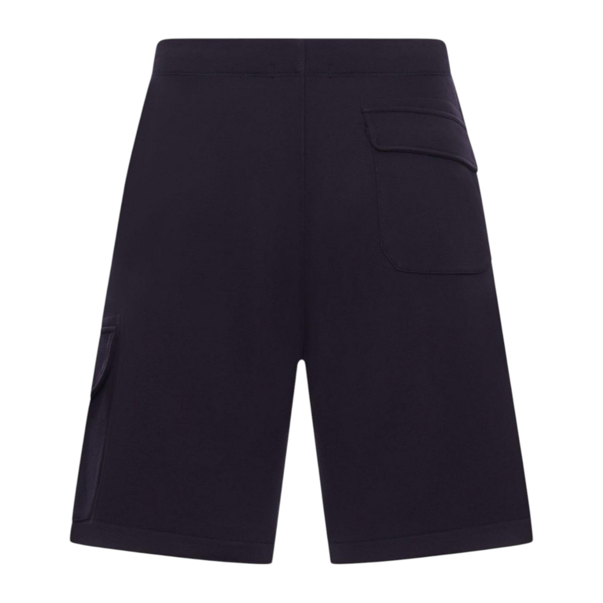 C.P. Company Diagonal Raised Embroidered Logo Navy Shorts