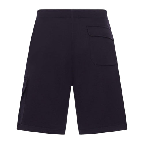C.P. Company Diagonal Raised Embroidered Logo Navy Shorts