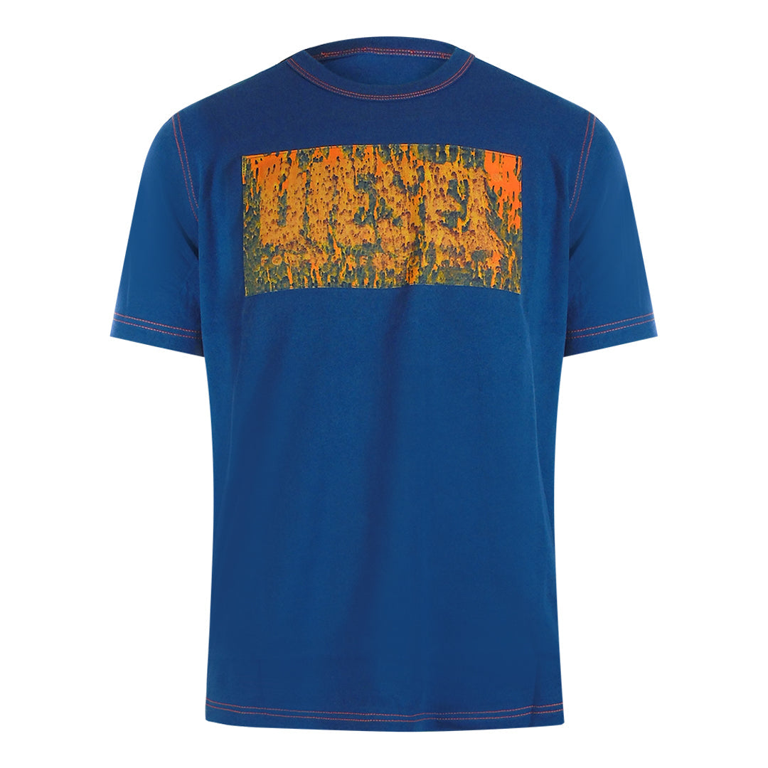 Diesel T Adjust Ensign Blue T Shirts Mens
