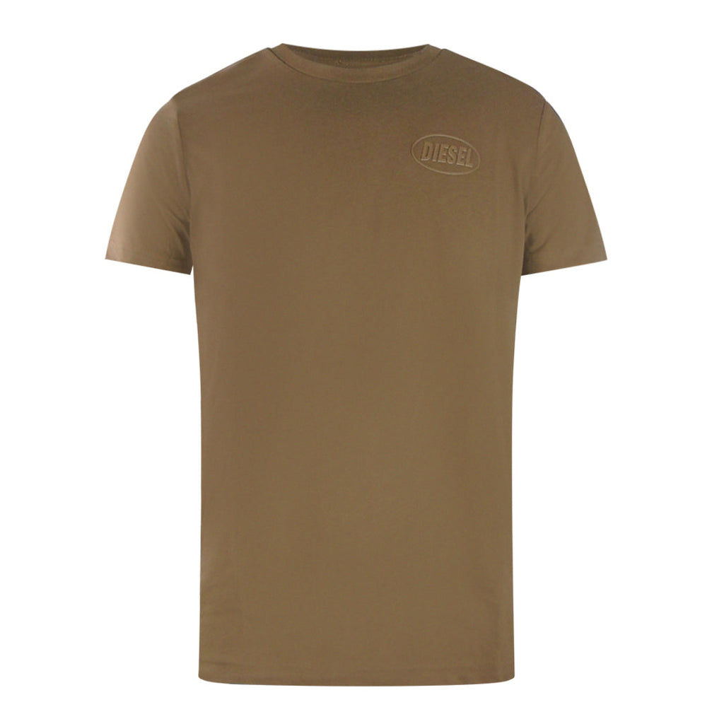 Diesel T Diego Crew 71I Brown T Shirts Mens