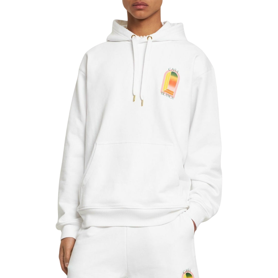 Casablanca White Hoodie Mens