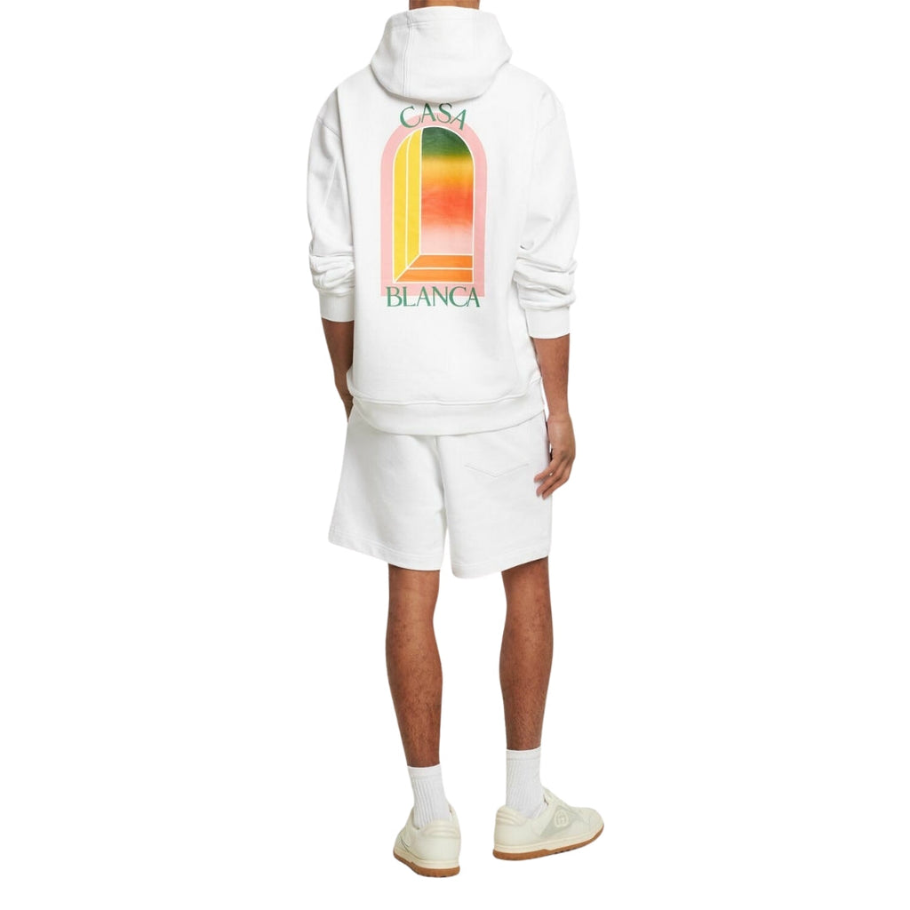 Casablanca White Hoodie Mens