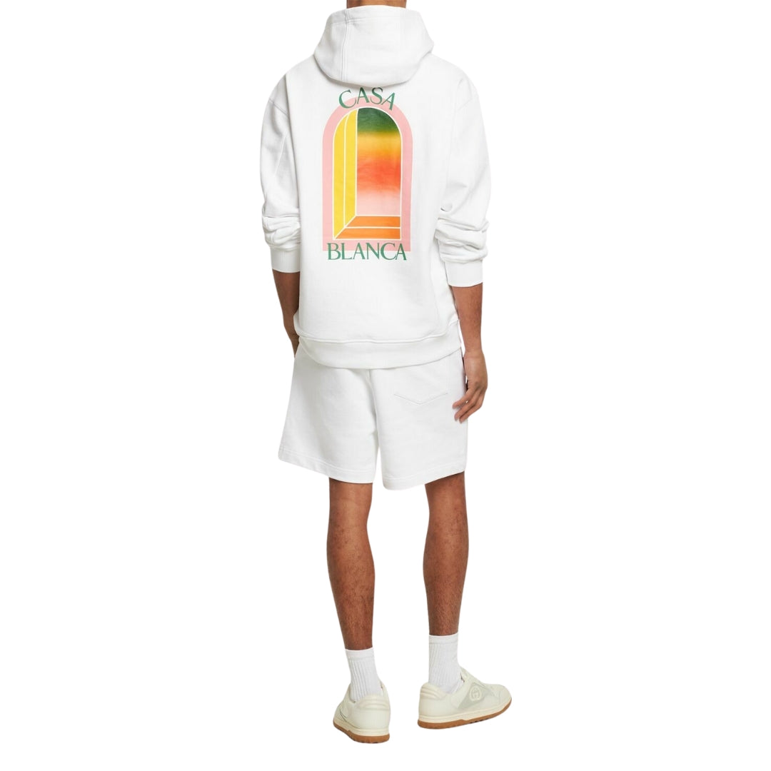 Casablanca White Hoodie Mens
