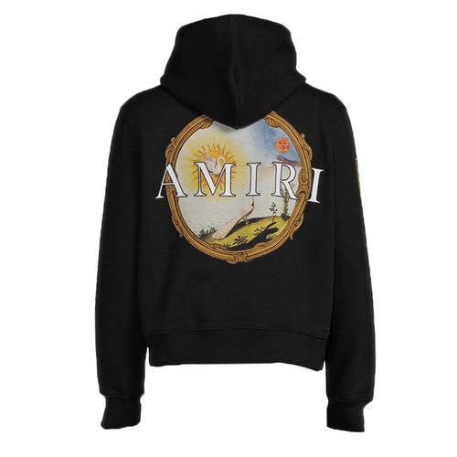 Amiri Lanscape Frame Design Black Hoodie S