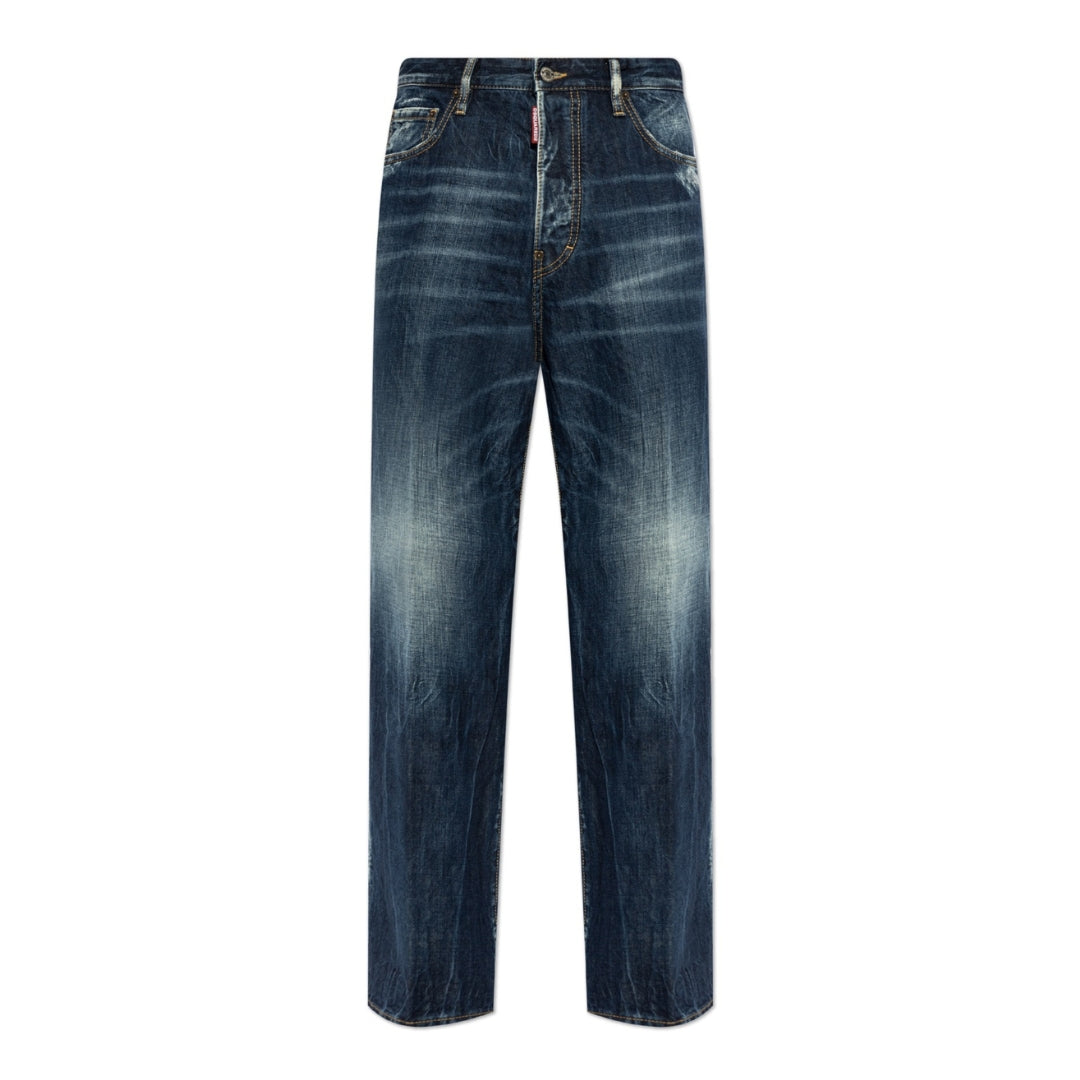 Dsquared2 Be Cool Be Nice Wash Loose Jeans Navy Blue W26