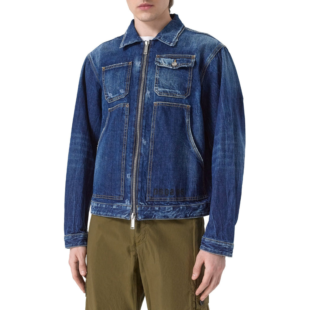 Dsquared2 Dark Semplice Carpenter Jean Jacket Navy Blue W32