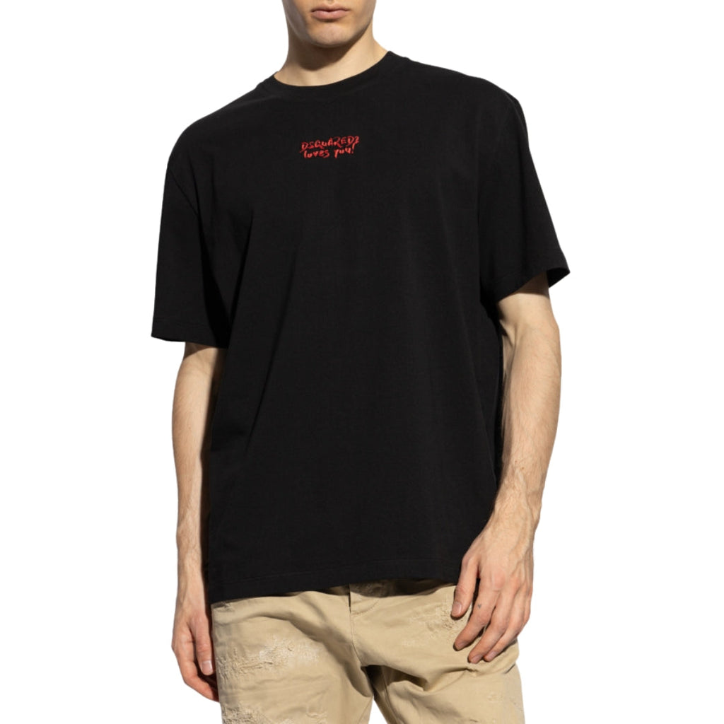 Dsquared2 Dsquared2 Loves You T-Shirt Black M