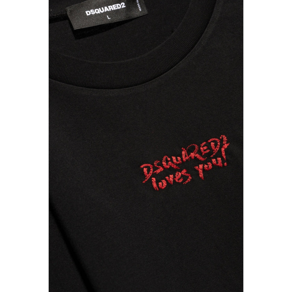 Dsquared2 Dsquared2 Loves You T-Shirt Black M