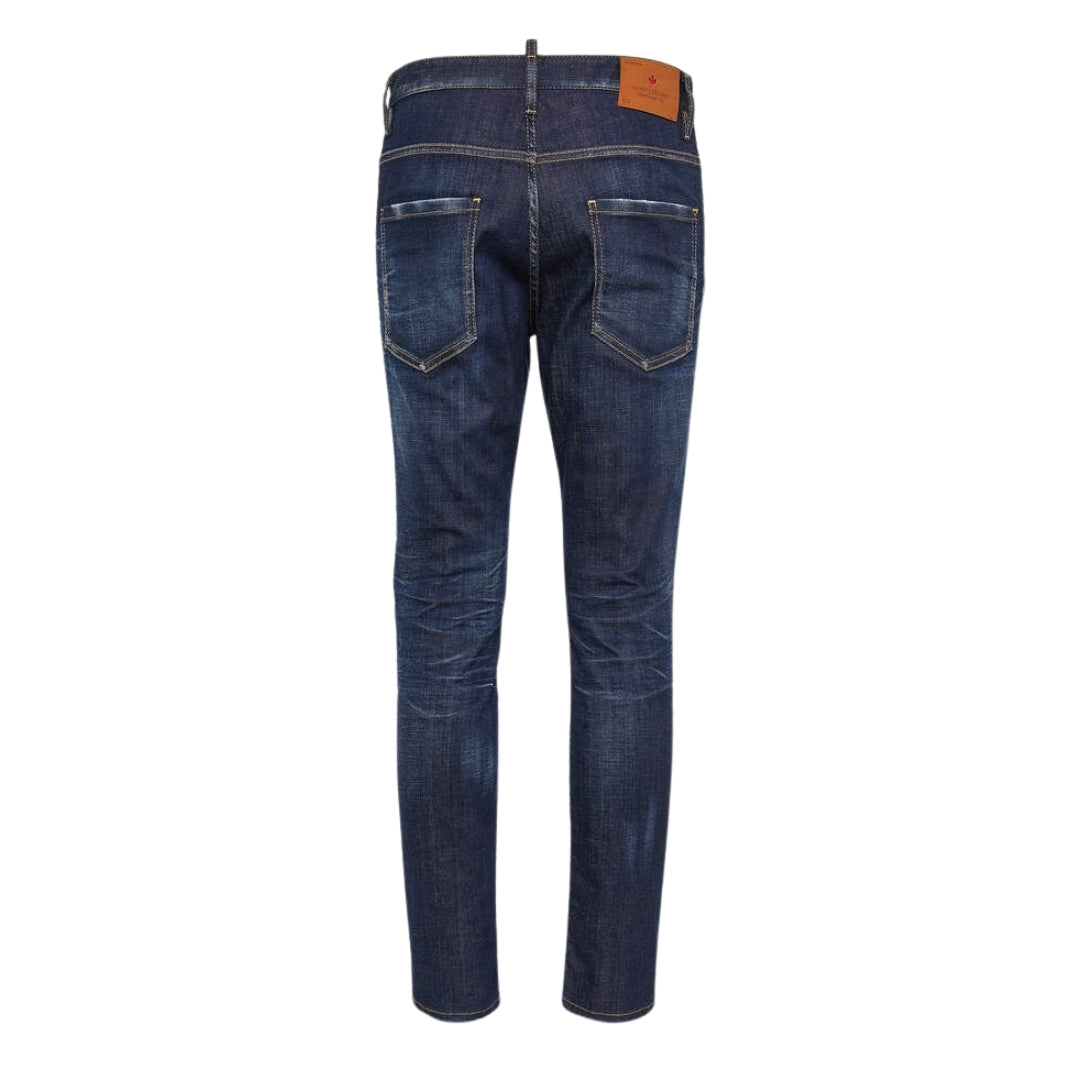 Dsquared2 Dark Clean Wash Skater Jeans Navy Blue W28