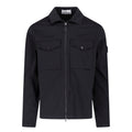 Stone Island Raso Cotton Black Overhsirt