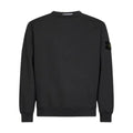 Stone Island Brushed Organic Cotton Lead Grey Sweatshirt