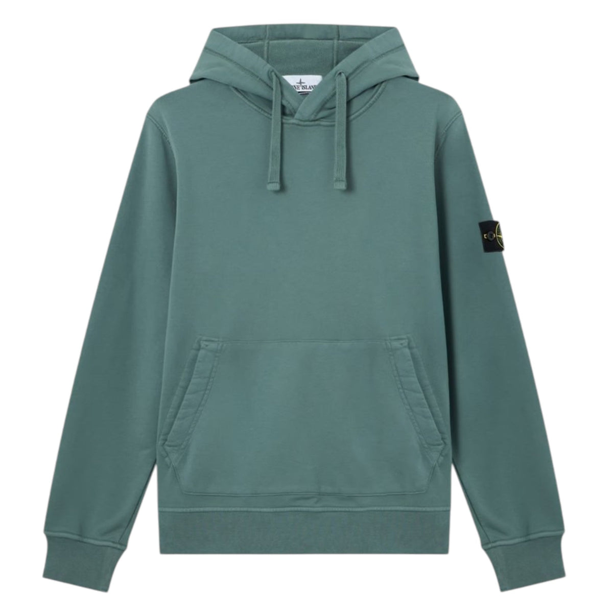 Stone Island Organic Cotton Ocean Green Hoodie