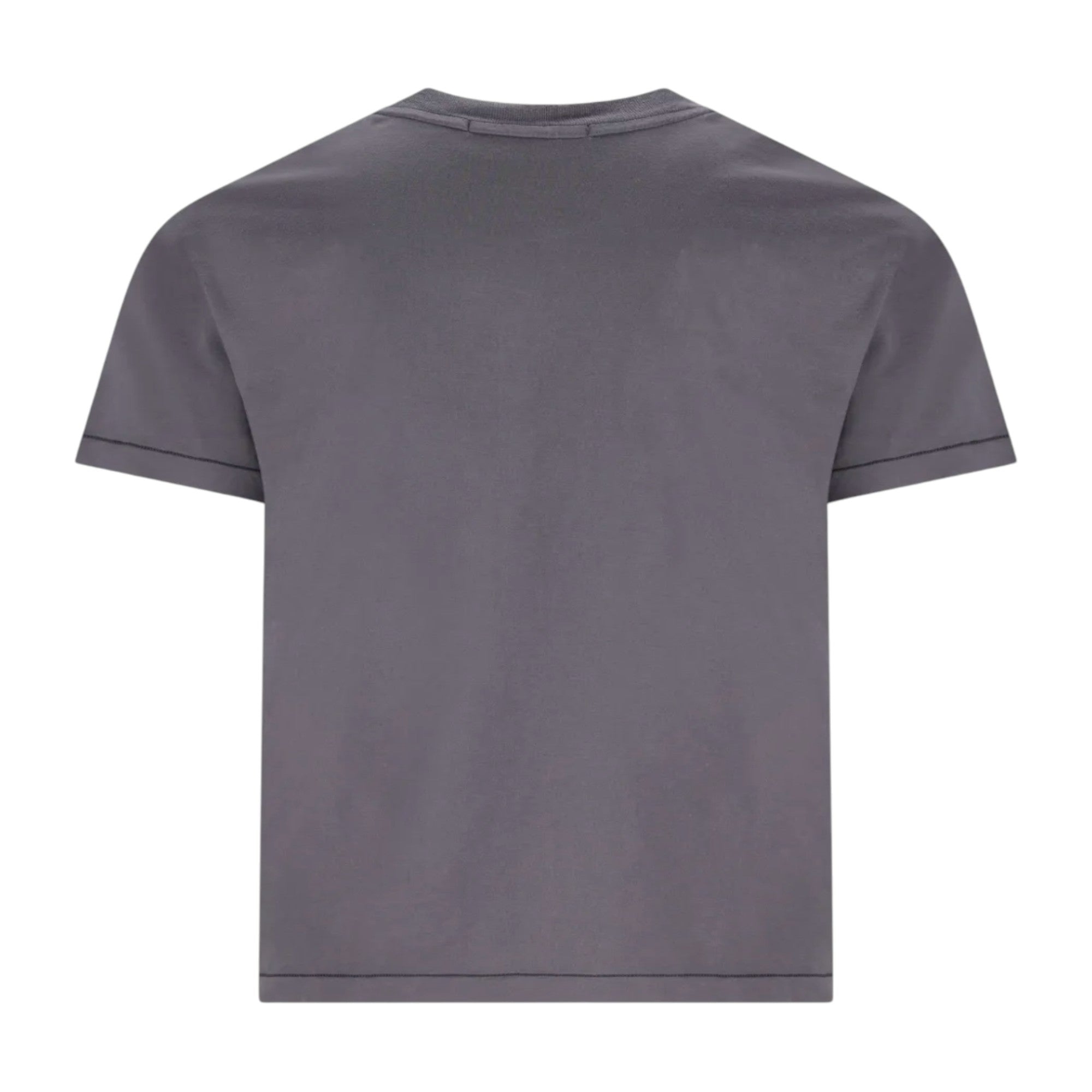 Stone Island Compass Patch Logo Dark Charcoal Grey T-shirt