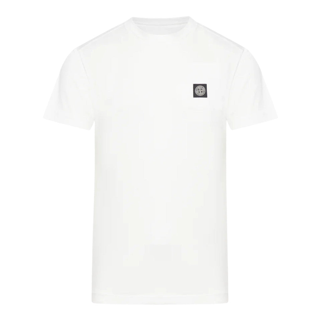 Stone Island White Logo Patch T-Shirt
