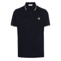Stone Island Black Cotton Polo