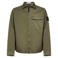 Stone Island Zip-Up Green Overshirt