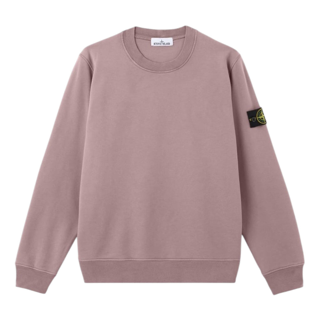 Stone Island Organic Cotton Purple Grey Sweatshirt