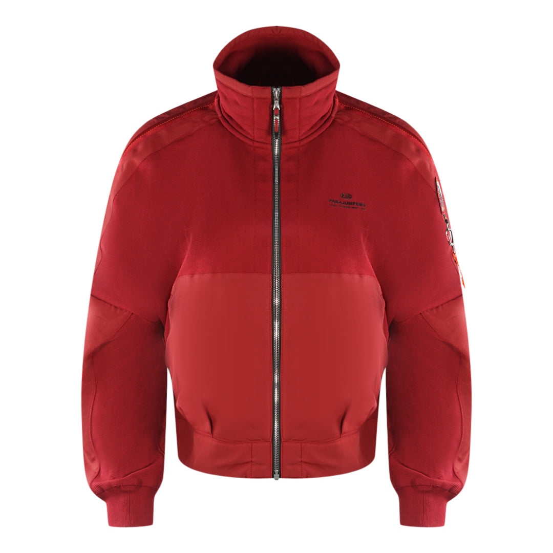 Parajumpers Jadie Rio Red Zip Up Sweatshirt