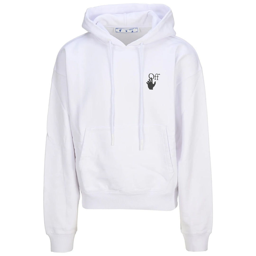 Off-White Caravaggio Lute Design White Oversized Hoodie