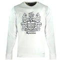 Aquascutum Crest Crew Neck White Sweatshirt