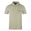 Aquascutum Brand Logo Beige Polohirt