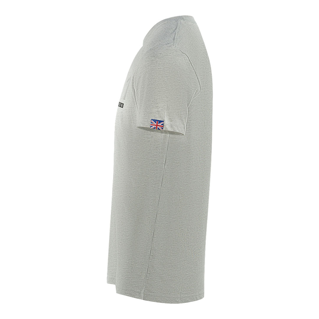 Aquascutum London 1851 Split Logo Grey T Shirt